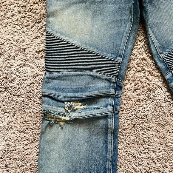 Balmain Biker Denim Jeans - Picture 2 of 5
